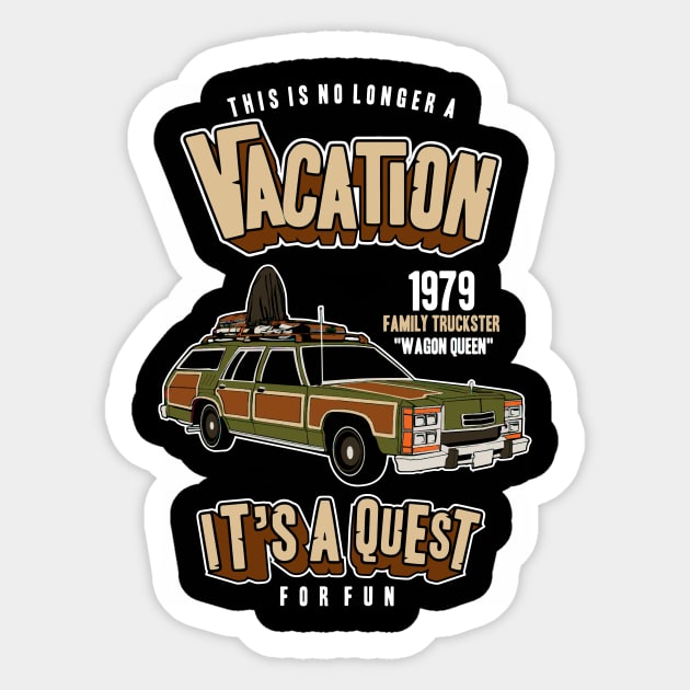 National Lampoon's Vacation, Wagon Queen Family Truckster Sticker by VintageArtwork